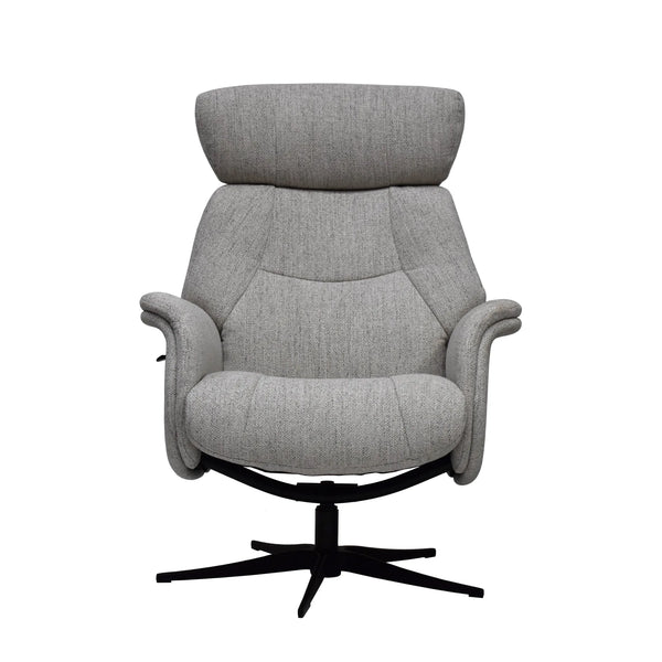 Maia Reclining Swivel Chair with Footstool