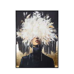 Hidden Muse Hand Embellished Framed Canvas Wall Art 90x120cm