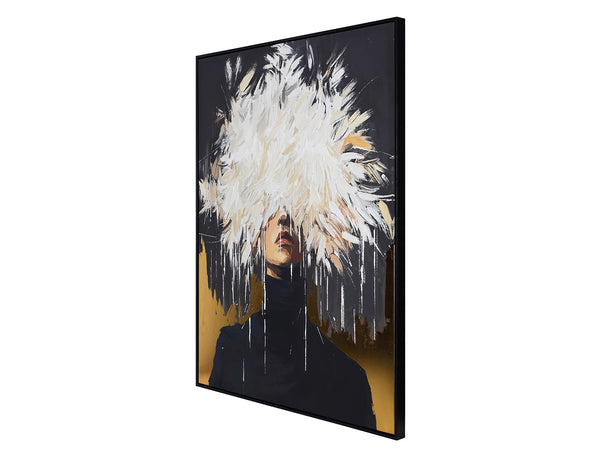 Hidden Muse Hand Embellished Framed Canvas Wall Art 90x120cm
