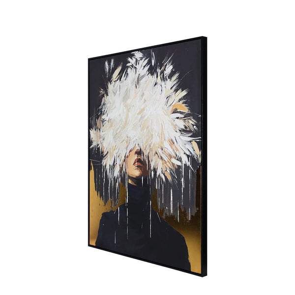 Hidden Muse Hand Embellished Framed Canvas Wall Art 90x120cm