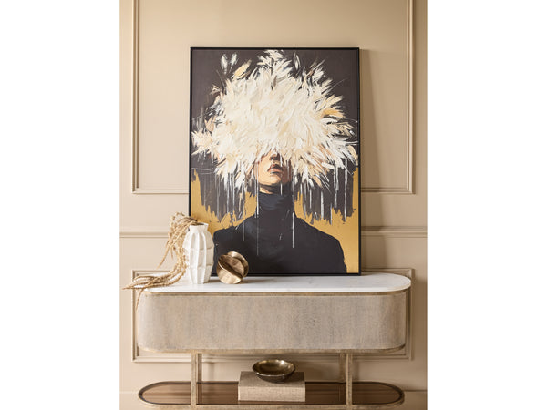 Hidden Muse Hand Embellished Framed Canvas Wall Art 90x120cm