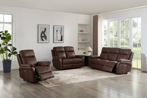 Nardi 3 Seater Leather Electric Recliner Sofa