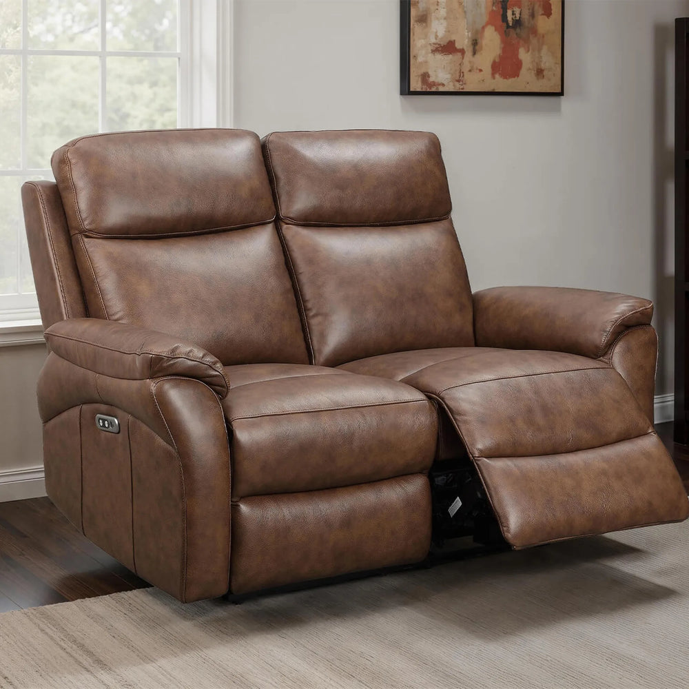 Nardi 2 Seater Electric Leather Recliner Sofa