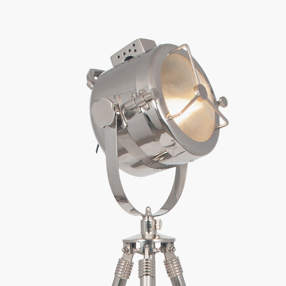 Nickel Searchlight Floor Lamp