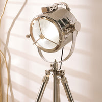Nickel Searchlight Floor Lamp