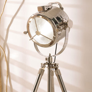 Nickel Searchlight Floor Lamp