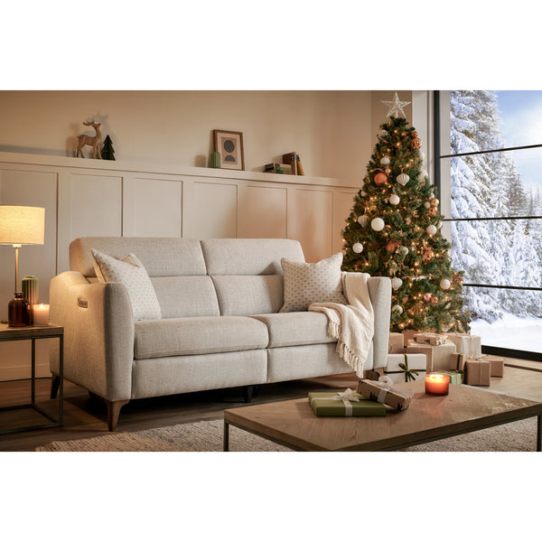 Oakley Upholstered 3 Seater Sofa with Recliner Option