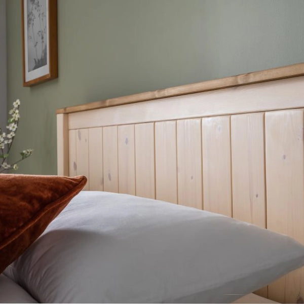 Okehampton 4ft Small Double Wooden Bed Frame with Low Foot End