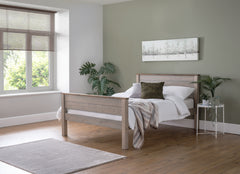 Paignton 4ft6 Double Wooden Bed Frame - High Foot End