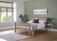 Paignton 5ft King Wooden Bed Frame - High Foot End