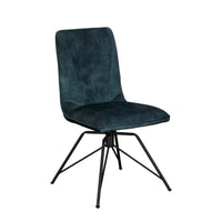 Luna Swivel Dining Chair Teal