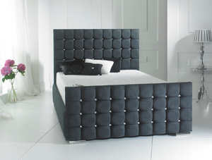 Prague Upholstered 4ft Small Double Bed Frame