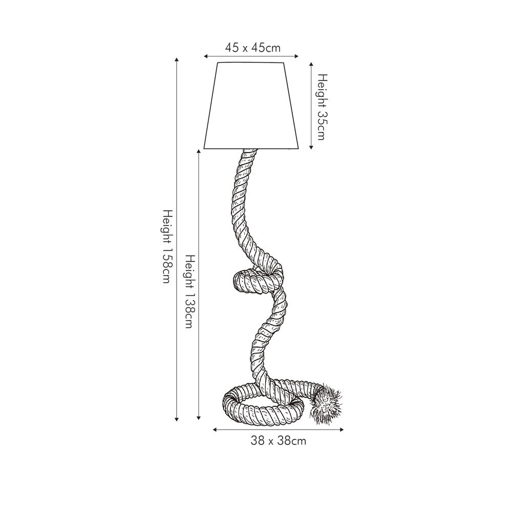 Rope Knot Floor Lamp