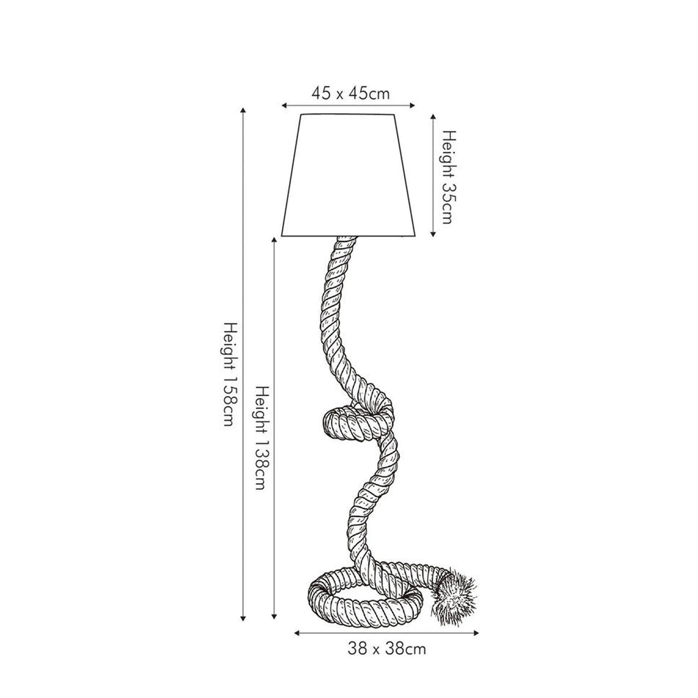 Rope Knot Floor Lamp