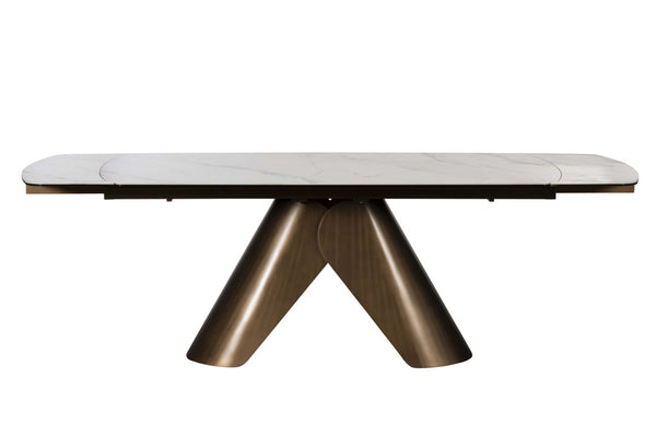 Sabel 180cm-240cm Glass Extending Dining Table