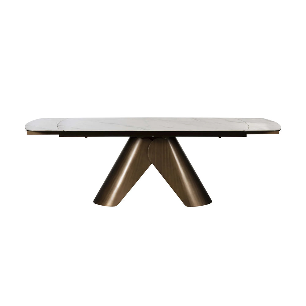Sabel 180cm-240cm Glass Extending Dining Table