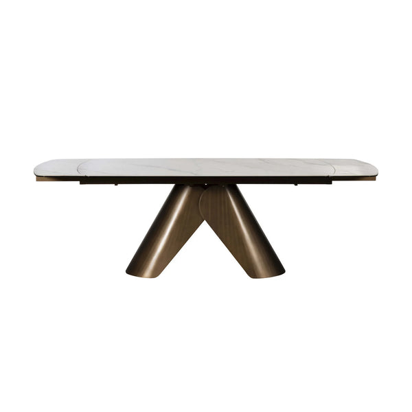 Sabel 180cm-240cm Glass Extending Dining Table