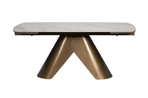 Sabel 180cm-240cm Glass Extending Dining Table