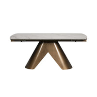 Sabel 180cm-240cm Glass Extending Dining Table