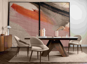 Sabel 180cm-240cm Glass Extending Dining Table