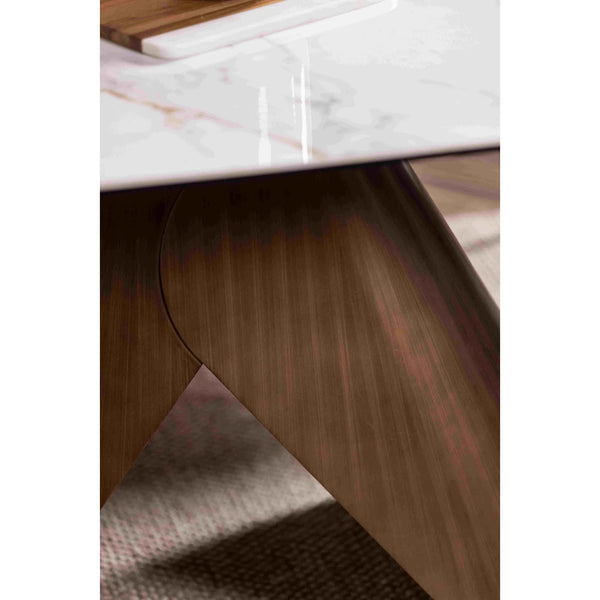 Sabel 180cm-240cm Glass Extending Dining Table