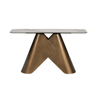 Sabel Glass Console Table