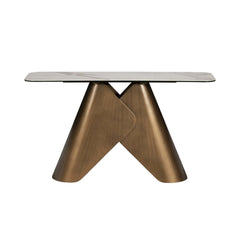 Sabel Glass Console Table