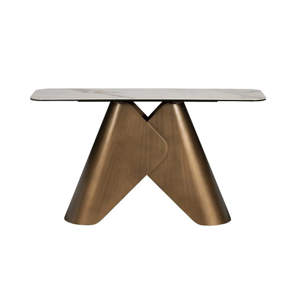 Sabel Glass Console Table