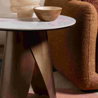 Sabel Glass Lamp Table