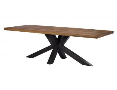 Saka 2m Oak Dining Table with Steel Base