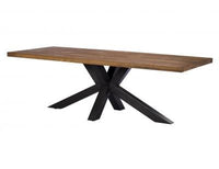 Saka 2.4m Oak Dining Table with Steel Base
