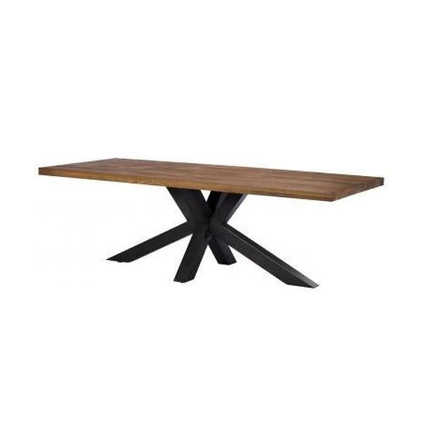 Saka 2.4m Oak Dining Table with Steel Base