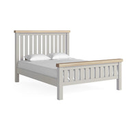 Sandhurst 5ft Oak Bed Frame Stone Grey