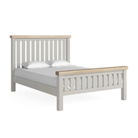 Sandhurst 5ft Oak Bed Frame Stone Grey