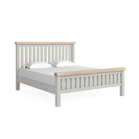 Sandhurst 6ft Oak Bed Frame Stone Grey