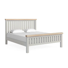 Sandhurst 6ft Oak Bed Frame Stone Grey