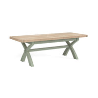 Sandhurst Cross Leg Extending Dining Table Grey