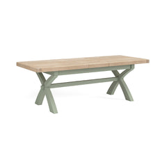 Sandhurst Cross Leg Extending Dining Table Grey
