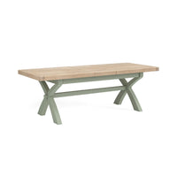 Sandhurst Cross Leg Extending Dining Table Grey