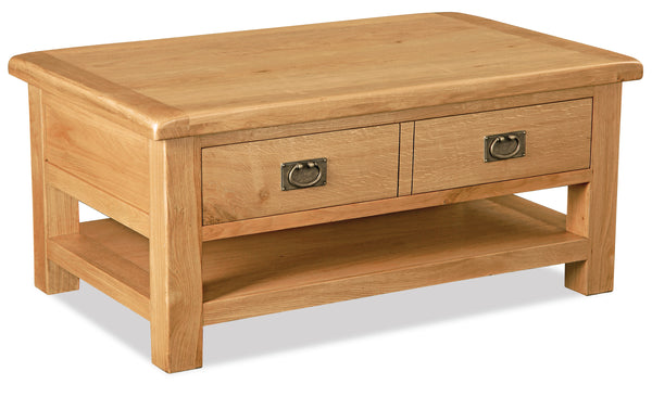 Salford Large Coffee Table with Drawer & Shelf