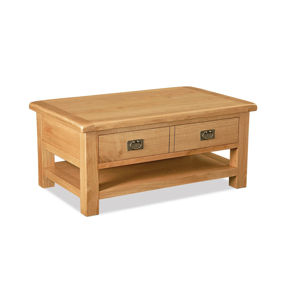 Salford Large Coffee Table with Drawer & Shelf