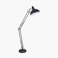 Metal Matt Black Task Floor Lamp