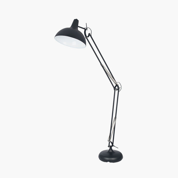 Metal Matt Black Task Floor Lamp