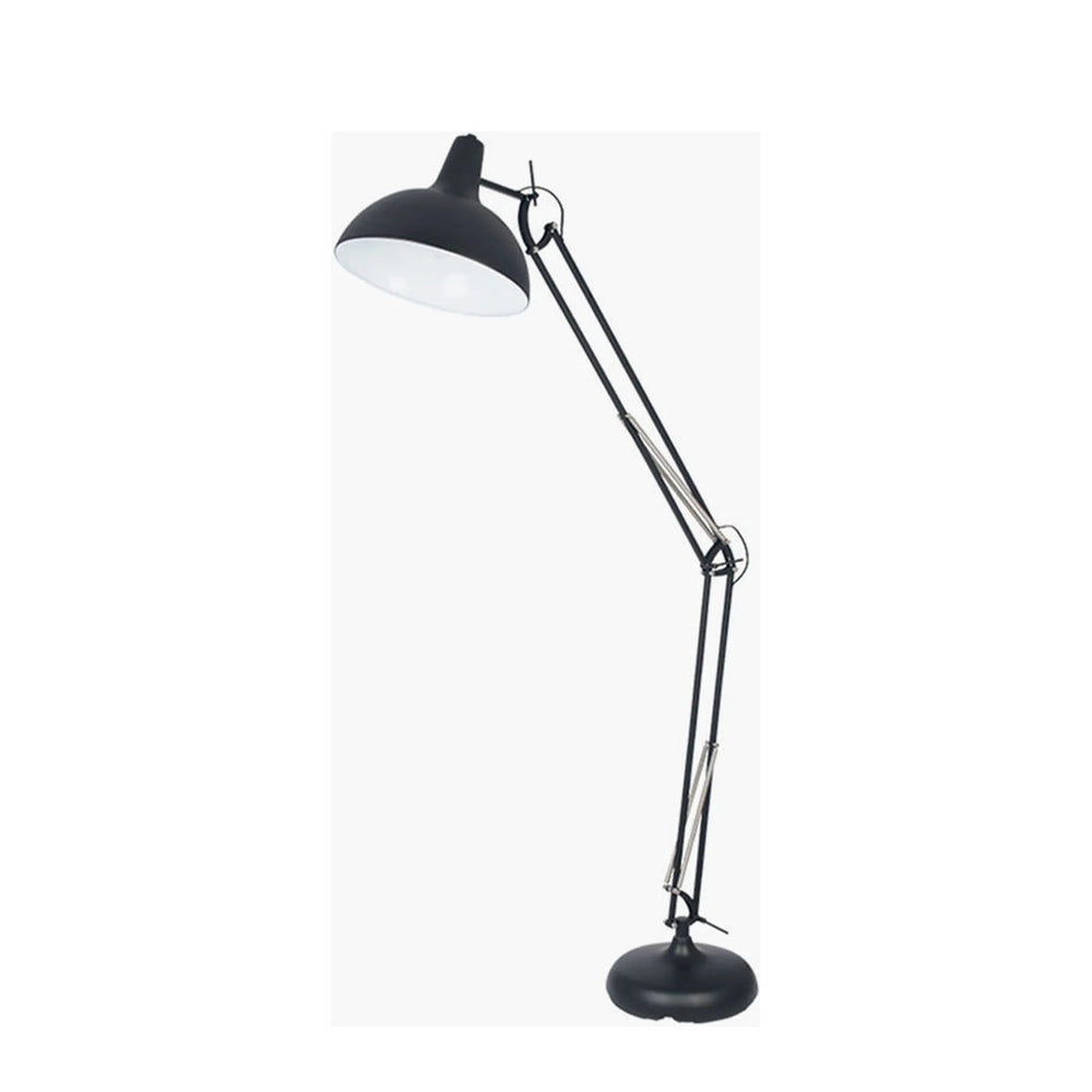 Metal Matt Black Task Floor Lamp