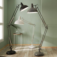 Metal Matt Black Task Floor Lamp