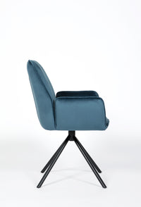 Utopia Velvet Dining Chair Blue