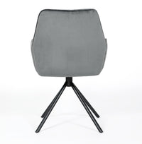 Utopia Velvet Dining Chair Grey