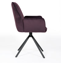 Utopia Velvet Dining Chair Maroon