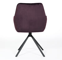 Utopia Velvet Dining Chair Maroon
