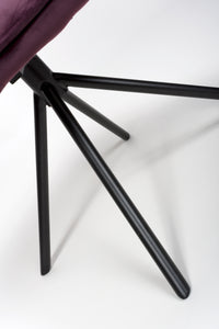 Utopia Velvet Dining Chair Maroon
